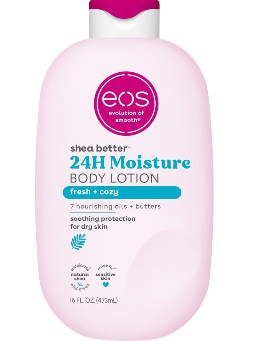 eos Natural Shea Better Body Lotion, Fresh & Cozy, 16 fl oz